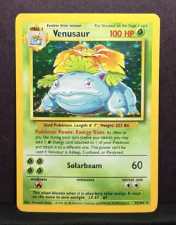 Venusaur Holo Rare #15/102 - Base Set Unlimited - 1999 WOTC Vintage Pokemon - Image 1