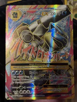 Pokemon M Blastoise EX Full Art Ultra Rare Holo XY 102/108 HP 220 - Image 2