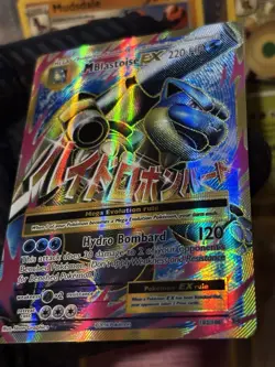 Pokemon M Blastoise EX Full Art Ultra Rare Holo XY 102/108 HP 220 - Image 3