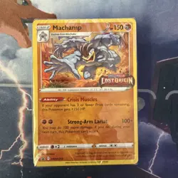 Machamp Swsh243 Lost Origin Prerelease Stamped Sealed Pokemon - Image 1