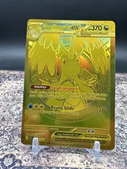 Pokemon TCG Ascended Heroes Mega Dragonite Ex Gold Hyper Rare 295/217 Near Mint - Image 1