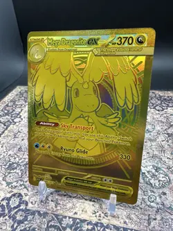Pokemon TCG Ascended Heroes Mega Dragonite Ex Gold Hyper Rare 295/217 Near Mint - Image 2