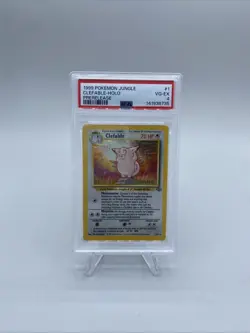 1999 Pokemon Jungle Clefable #1 Holo Prerelease Psa 4 Low Pop - Image 1