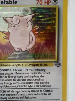 1999 Pokemon Jungle Clefable #1 Holo Prerelease Psa 4 Low Pop - Image 2