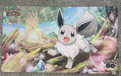 Pokemon Eevee Playmat - Pokemon Go - Radiant/Shiny Eevee - Standard Size - Image 1