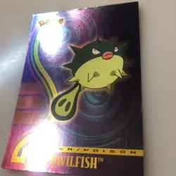 Qwilfish Pokemon Topps (2001) Johto League Champions #211 Silver Foil - Image 3