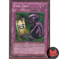 Yugioh Fake Trap SDJ-049 Common 1st Edition NM - Image 1