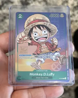 Monkey.D.Luffy P-037 1st Anniversary Tournament Stamp-One Piece Promotion Cards - Image 1