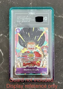 2025 ONE PIECE BANDAI CARD GAMES FEST #073 MONKEY D. LUFFY TAG 10 LIKE PSA - Image 3
