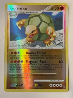 GOLEM Reverse Holo 29/132 RARE Secret Wonders Pokemon Card 2007 NM - Image 1