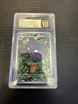 CGC Pristine 10 Haunter 022/021 Mega Gengar EX Set Holo Pokemon Card JPN - Image 1