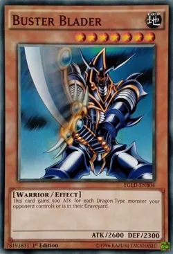 YGLD-ENB04 BUSTER BLADER COMMON 1ST EDITION YuGiOh CARD - Image 1