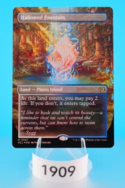 MTG Hallowed Fountain (Borderless) Lorwyn Eclipsed Foil #347 - Image 1
