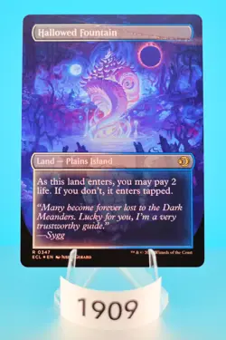 MTG Hallowed Fountain (Borderless) Lorwyn Eclipsed Foil #347 - Image 2