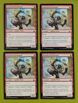 Fanatical Firebrand x4 Rivals of Ixalan 4x Playset Magic the Gathering MTG - Image 1