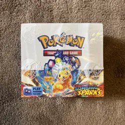 Pokemon TCG Surging Sparks Booster Box 36 Packs - New & Sealed - Small Tear - Image 1
