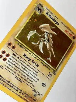 Pokemon TCG Kabutops Fossil 9/62 Holo Unlimited Holo Rare - Image 1