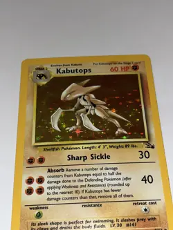 Pokemon TCG Kabutops Fossil 9/62 Holo Unlimited Holo Rare - Image 4