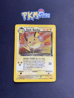 Pokemon TCG Dark Raichu Team Rocket 83/82 Holo Secret Rare HP. - Image 1