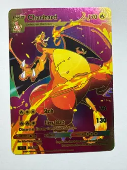 Pokemon Charizard RAINBOW DISPLAY Card MINT CONDITION - Image 1