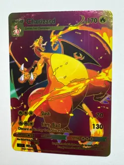 Pokemon Charizard RAINBOW DISPLAY Card MINT CONDITION - Image 2