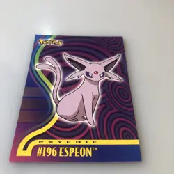 2001 TOPPS POKEMON ESPEON JOHTO LEAGUE CHAMPIONS #196 - NM - Image 1