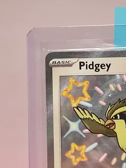 SHINY PIDGEY- PAF- PALDEAN FATES 196/091 NM-M POKEMON CARD TCG HOLO RARE EN - Image 2