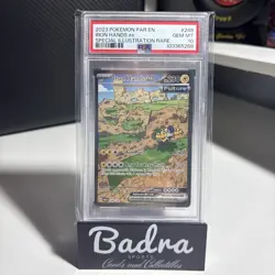 Pokemon Iron Hands ex SV04 Paradox Rift Special Illustration Rare 248/182 PSA 10 - Image 1