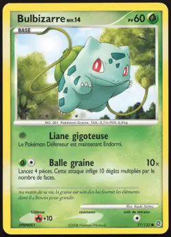 Carte Pokemon Bulbizarre 77/132 Merveilles Secretes Francais - Image 1