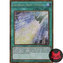 Yugioh Shining Hope Road PGL3-EN014 Gold Secret Rare 1st Edition LP - Image 1