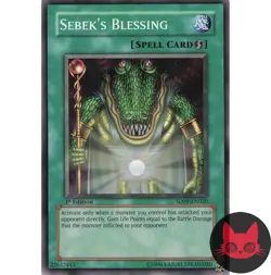 Yugioh Sebek's Blessing SD09-EN020 Common 1st Edition NM - Image 1