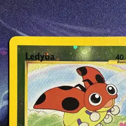 Pokemon Ledyba card 7/18 TCG Southern Islands Reverse Holo promo LP - Image 2