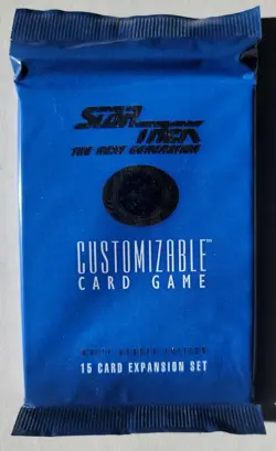 Star Trek Next Generation CCG Customizable Card Game Sealed 15 Card Booster - Image 1