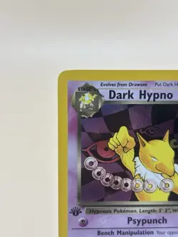 Pokemon Dark Hypno 1st Edition Holo Rare Card Team Rockets Set 9/82 - Image 3