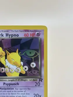 Pokemon Dark Hypno 1st Edition Holo Rare Card Team Rockets Set 9/82 - Image 4
