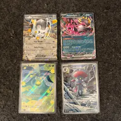 Pokemon TCG Ascended Heroes 4x Cards Budew IR + Weavile IR + 2 ex’s - Image 1