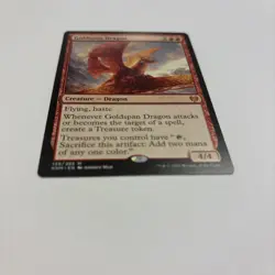 Goldspan Dragon LP Kaldheim KHM 139 / 285 MTG English Regular More Treasure Mana - Image 2
