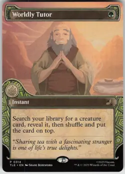 MTG Worldly Tutor (Showcase) Normal NM Avatar: The Last Airbender: Magic 314 - Image 1