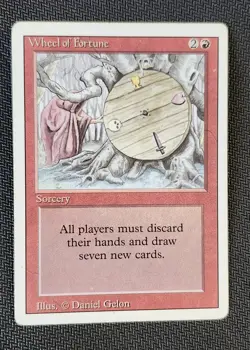 MTG Wheel of Fortune Revised Edition LP/MP Magic The Gathering - Image 1