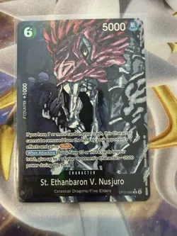 One Piece St. Ethanbaron V. Nusjuro Alt Art OP13-080 Carrying On His Will ENG - Image 1