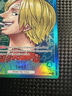One Piece Card Game TCG Sanji OP02-026 Alt Art Leader - Image 5