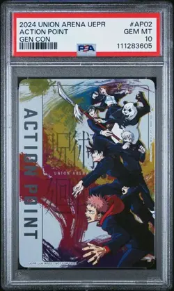 Union Arena Action Point '24 Gen Con #AP02 PSA 10 Gem Mint Jujutsu Kaisen POP 30 - Image 1