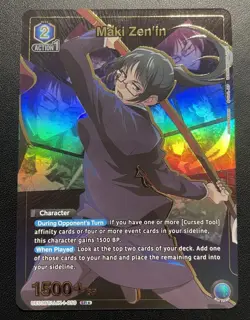 Union Arena Jujutsu Kaisen Maki Zen'in UE03BT/JJK-1-050 SR⭐ English - Image 1
