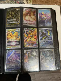 Binder Of Pokemon Cards. Rare, Secret Rare, Full Art. 20 Pages 180 Cards - Image 1
