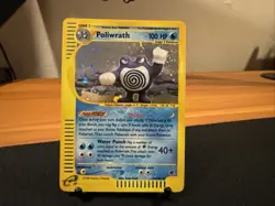 Pokemon TCG Poliwrath Holo Rare Card 24/165 Expedition LP - Image 1