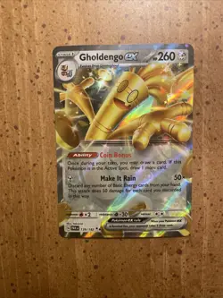 Gholdengo ex 139/182 SV04 Paradox Rift Holo Double Rare Pokemon TCG Card Foil US - Image 1