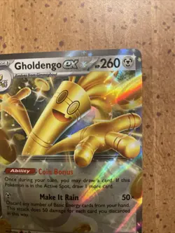 Gholdengo ex 139/182 SV04 Paradox Rift Holo Double Rare Pokemon TCG Card Foil US - Image 3