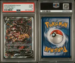 Pokemon TCG Giratina V 186/196 Lost Origin SWSH Full Art PSA 9 mint graded card - Image 3