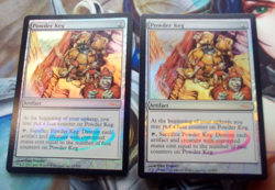 MTG English Magic Card, FOIL Light Play POWDER KEG DCI PROMO! - Image 1