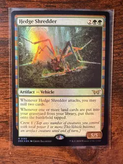 MTG - Duskmourn: House of Horror - Hedge Shredder Foil Rare - 183 - NM-Mint! - Image 1